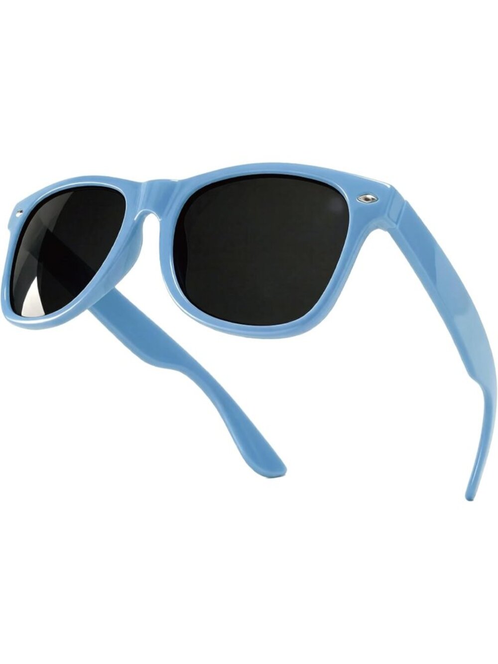 Women's Blue Trendy Rectangle Sun Glasses Classic Designer Shade UV Protection